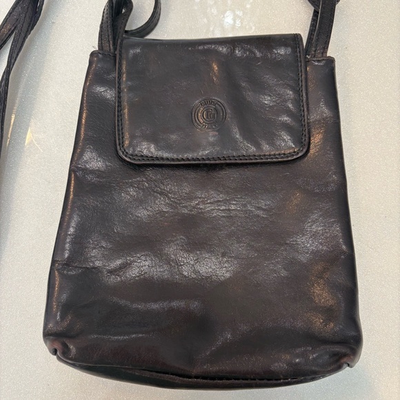 Vintage Giudi Italian Leather Crossbody Bag Chocolate Brown - Picture 2 of 13